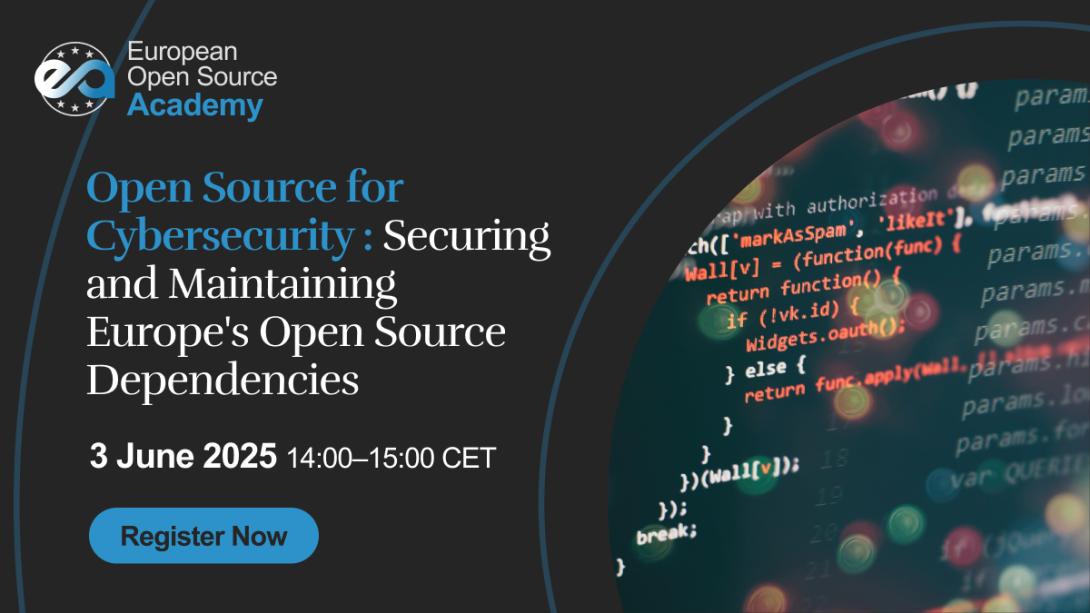 EOSA Open Source for Cybersecurity webinar banner